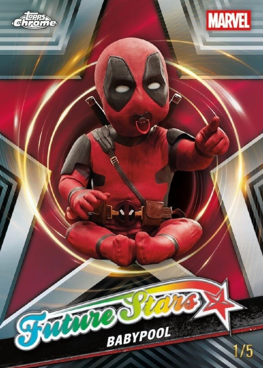 2025 Topps Deadpool Chrome Factory Sealed Value Box