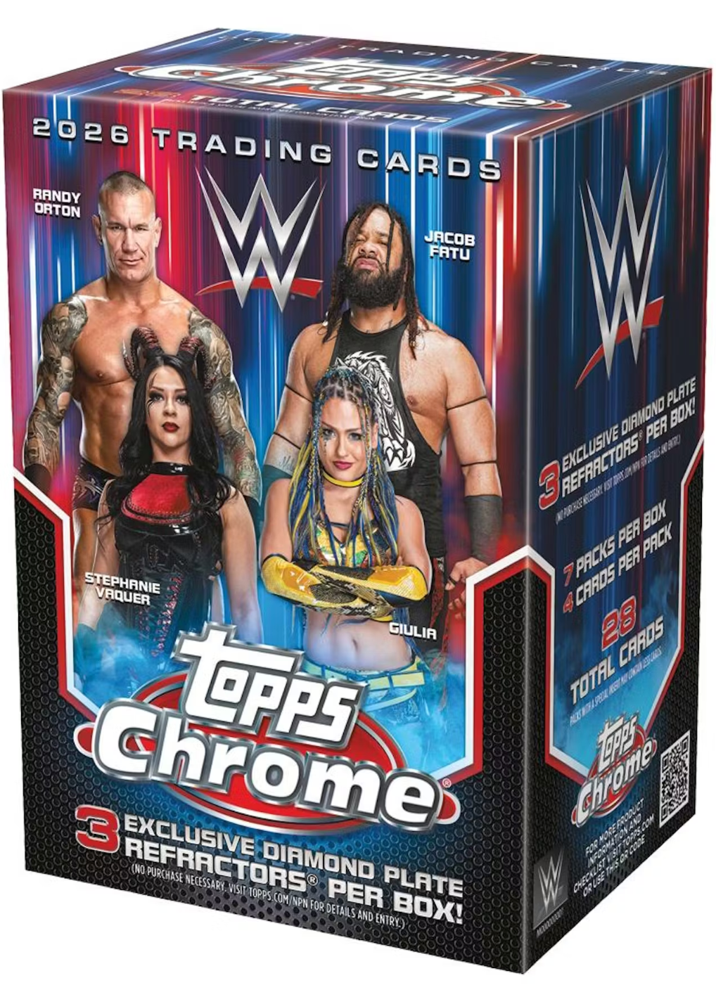 2026 Topps Chrome WWE Wrestling Blaster Box