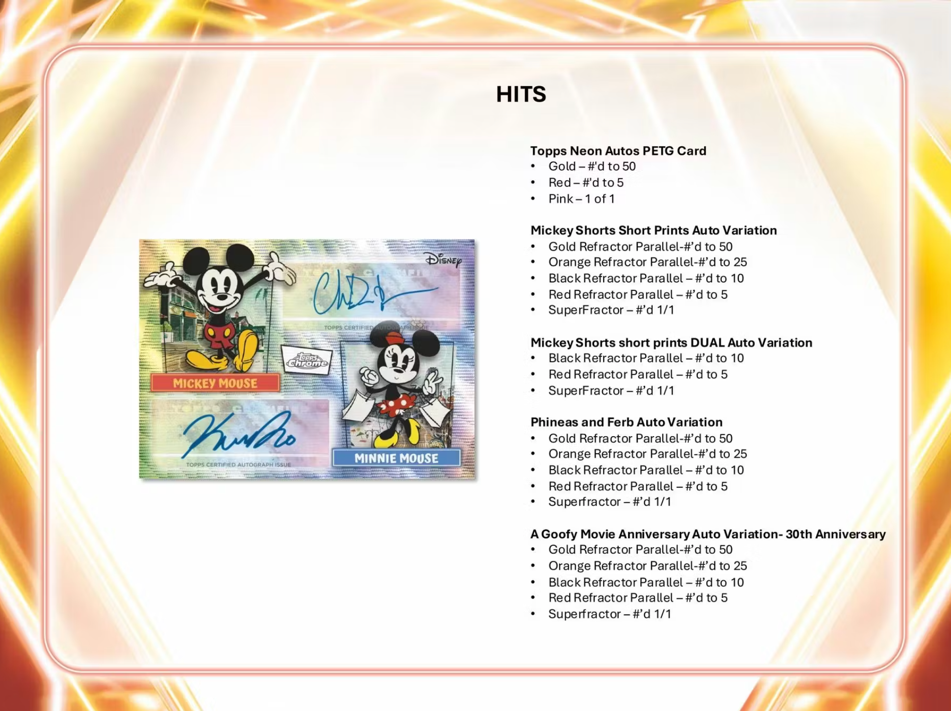 2026 Topps Disney Neon Blaster Box