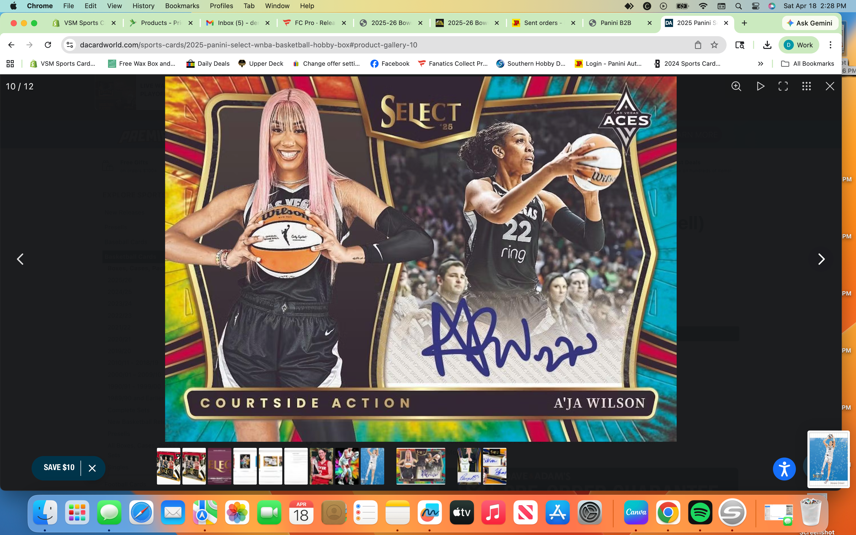 2025 Panini Select WNBA Basketball Hobby Box