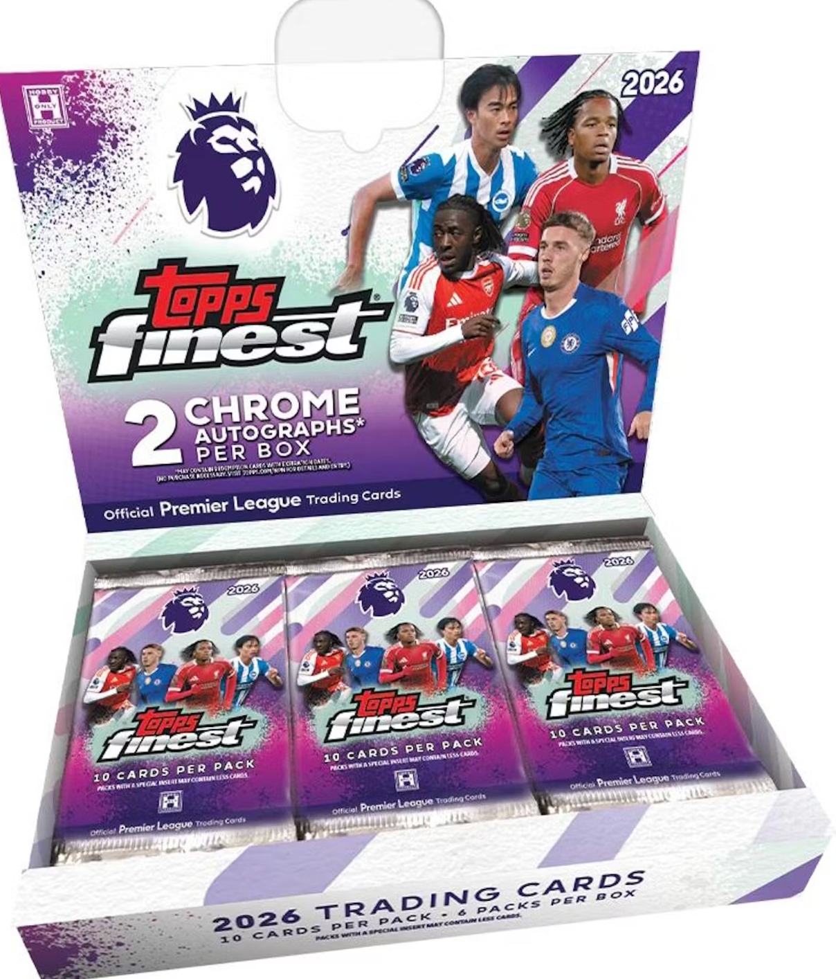 2026 Topps Finest Premier League EPL Soccer Hobby Box