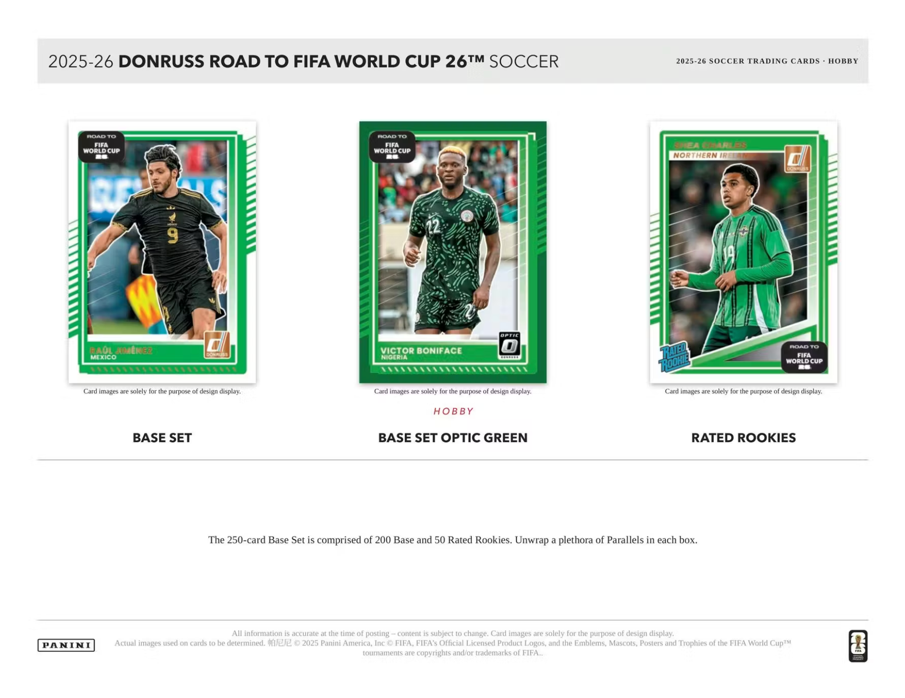 2025-26 Panini Donruss Road to FIFA World Cup Soccer Hobby