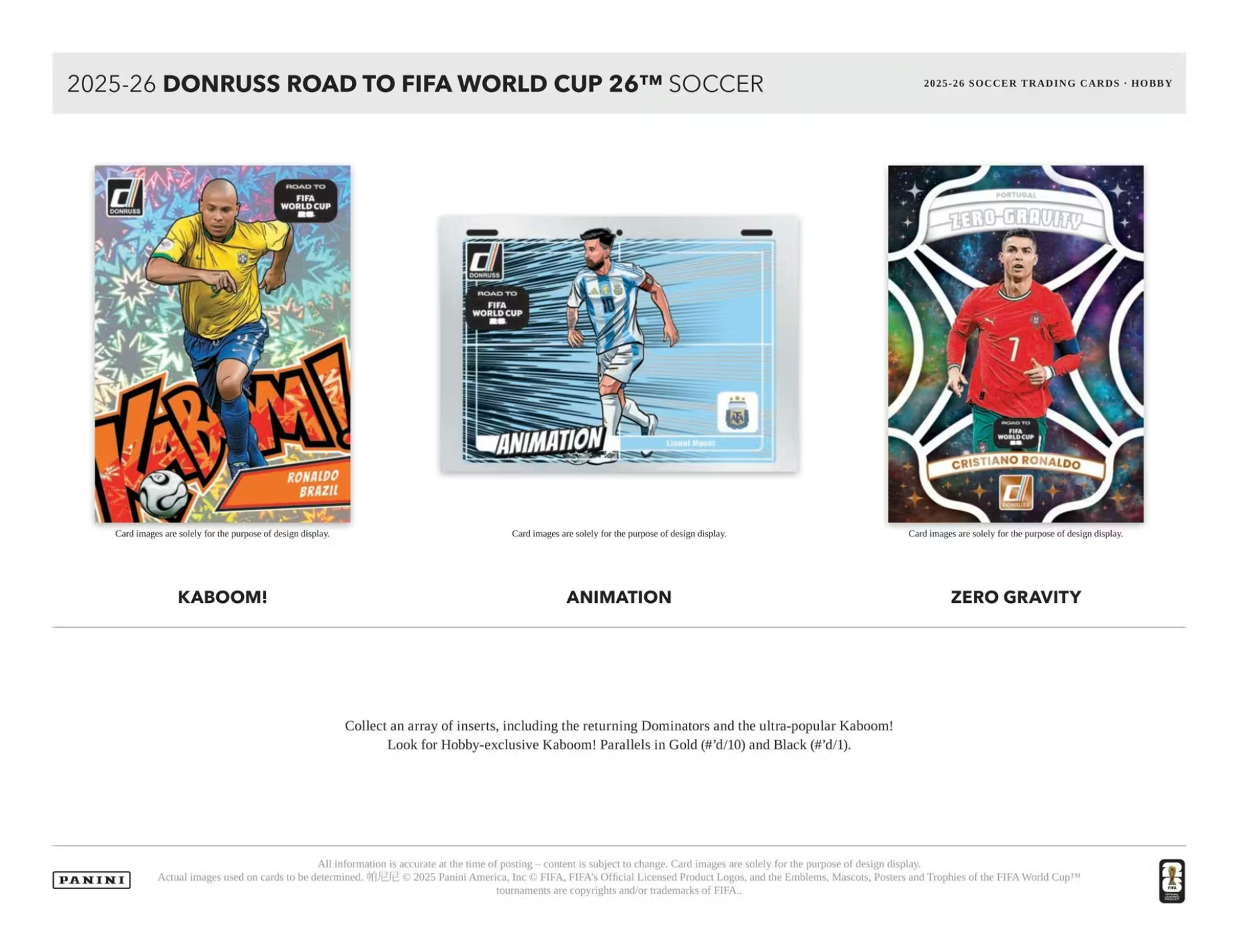 2025-26 Panini Donruss Road to FIFA World Cup Soccer Hobby