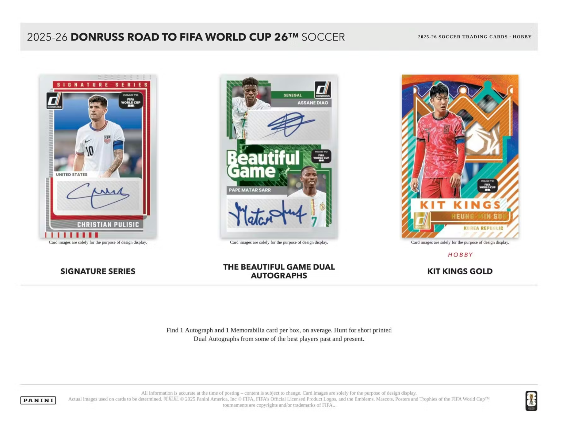 2025-26 Panini Donruss Road to FIFA World Cup Soccer Hobby