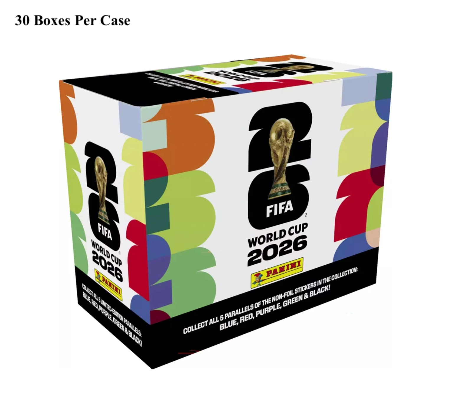 2026 Panini World Cup Soccer Stickers 25ct Box 30-Box Case