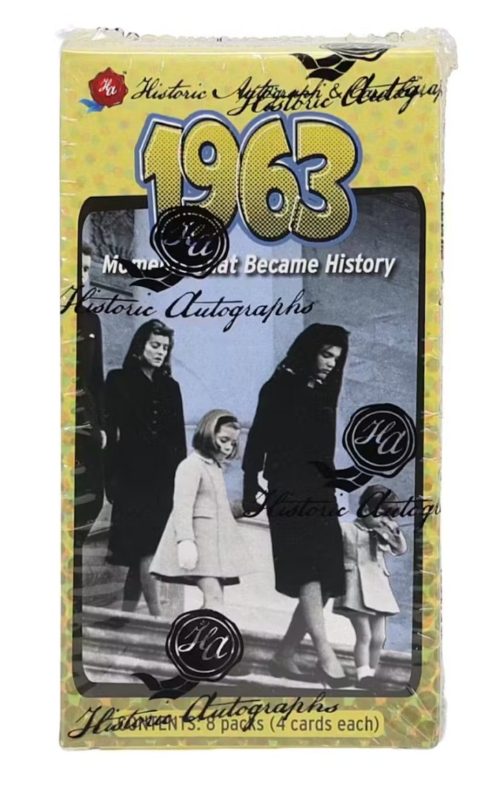 2026 Historic Autographs 1963 Moments That Became History Hobby Box