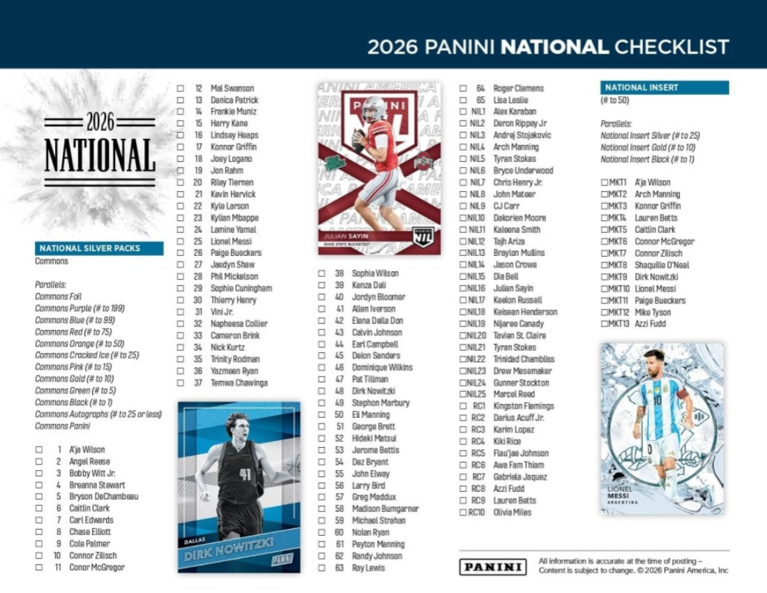 2026 National Gold Pack