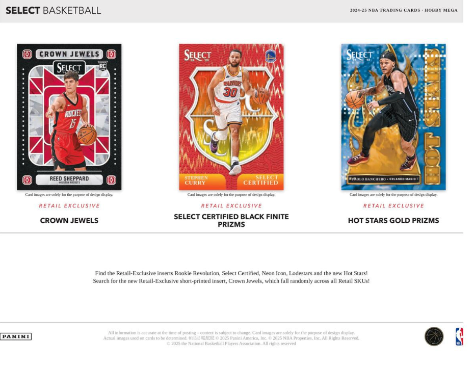 2024/25 Panini Select Basketball Hobby Mega Box