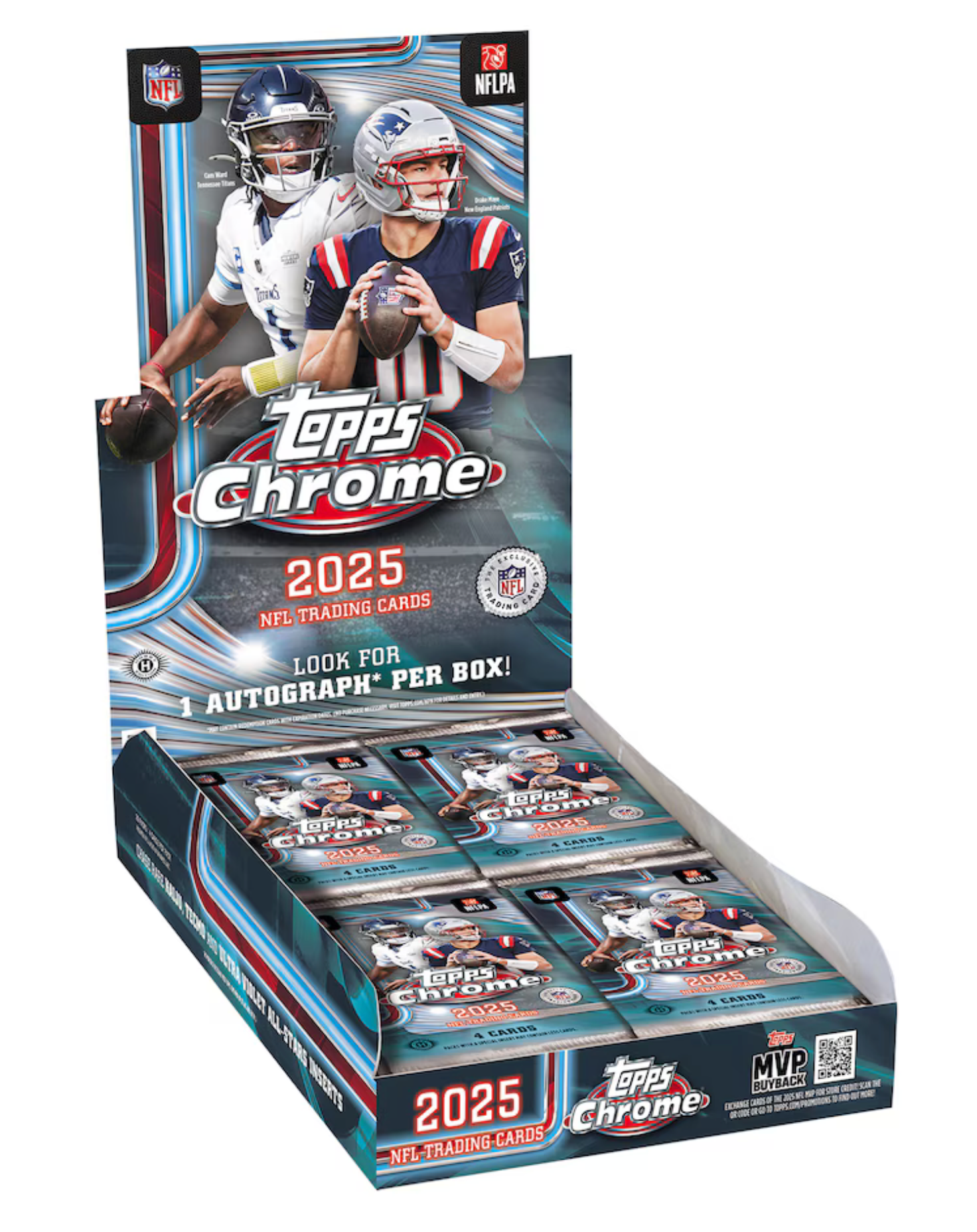 2025 Topps Chrome Football Hobby Box