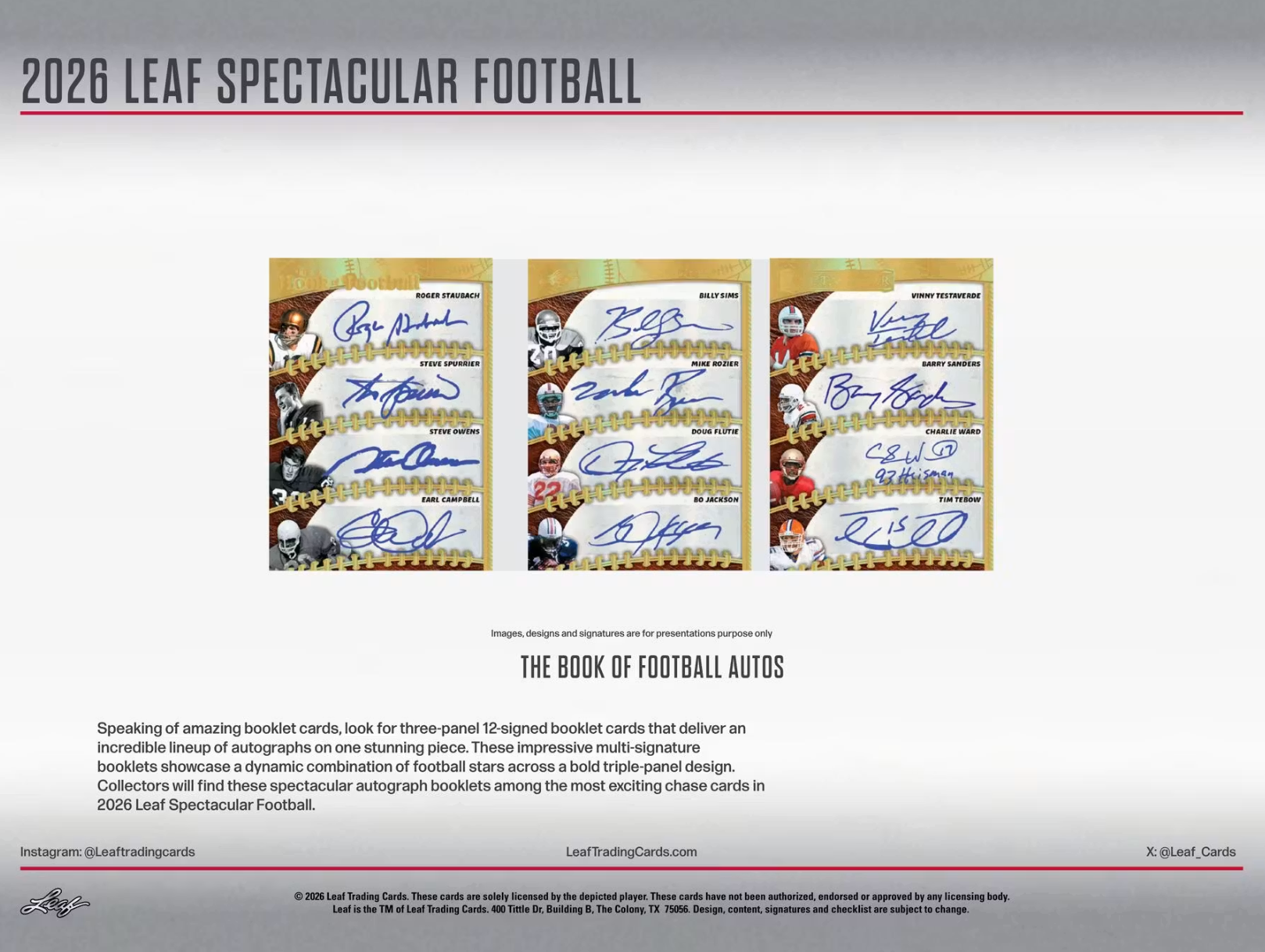 2026 Leaf Spectacular Football Box