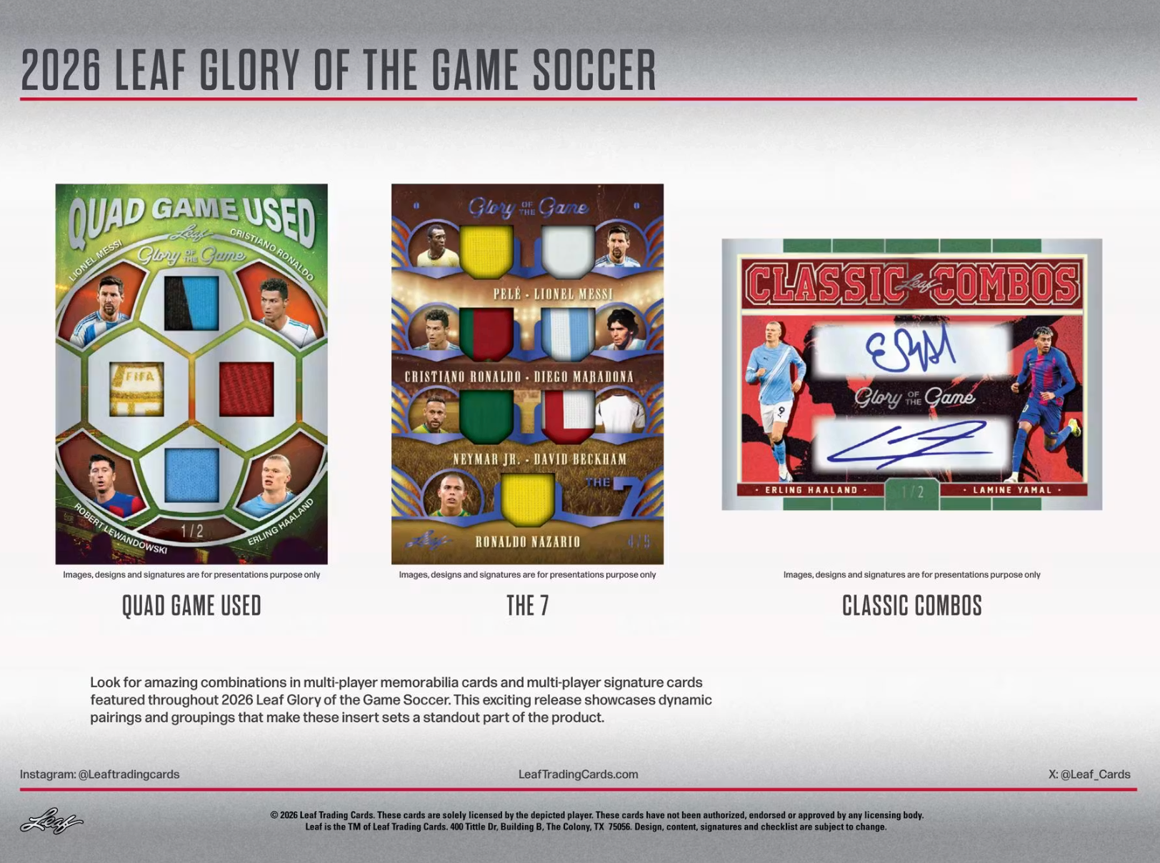 2026 Leaf Glory of the Game Soccer Hobby Box