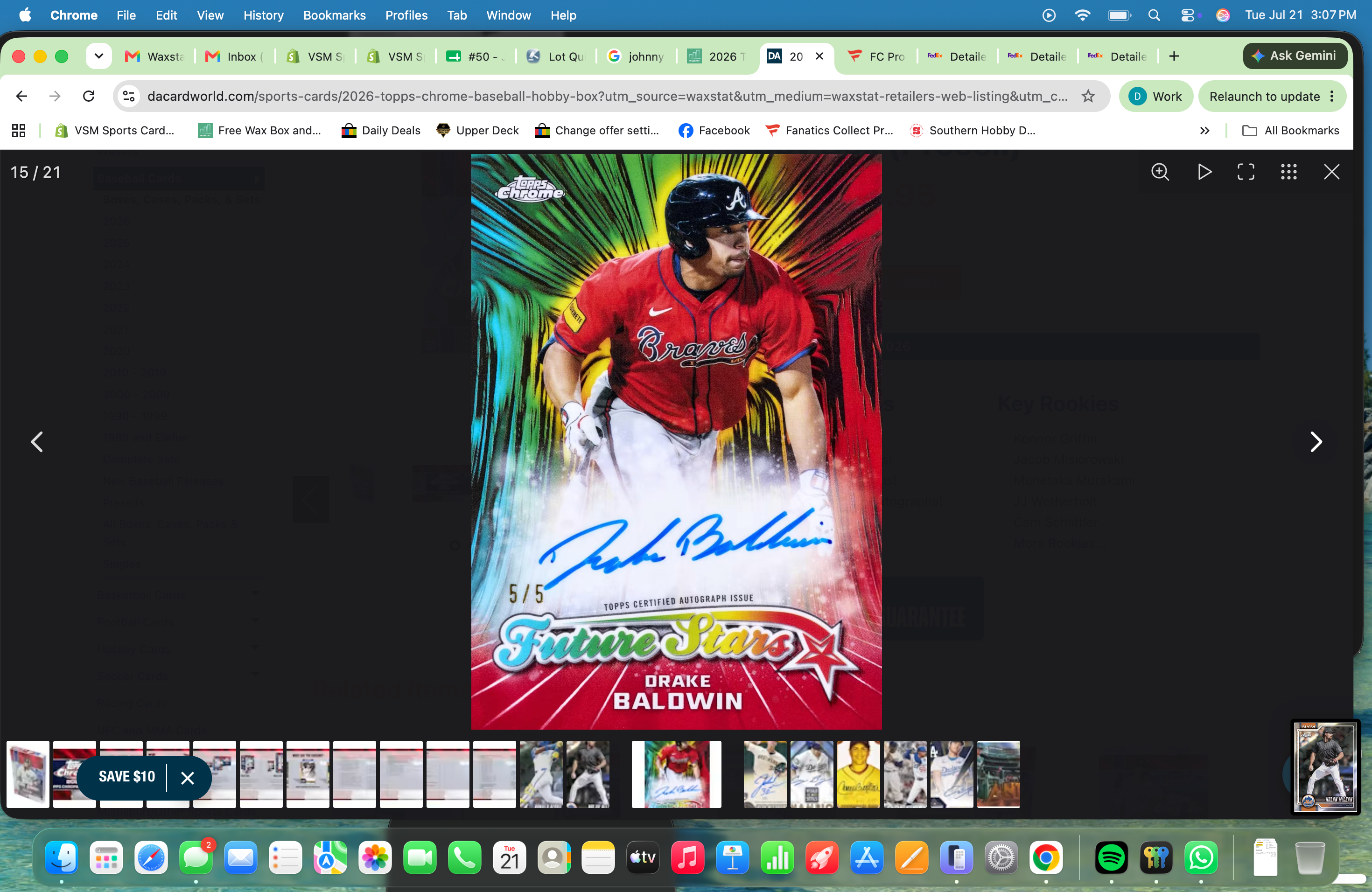 2026 Topps Chrome Baseball Hobby Box