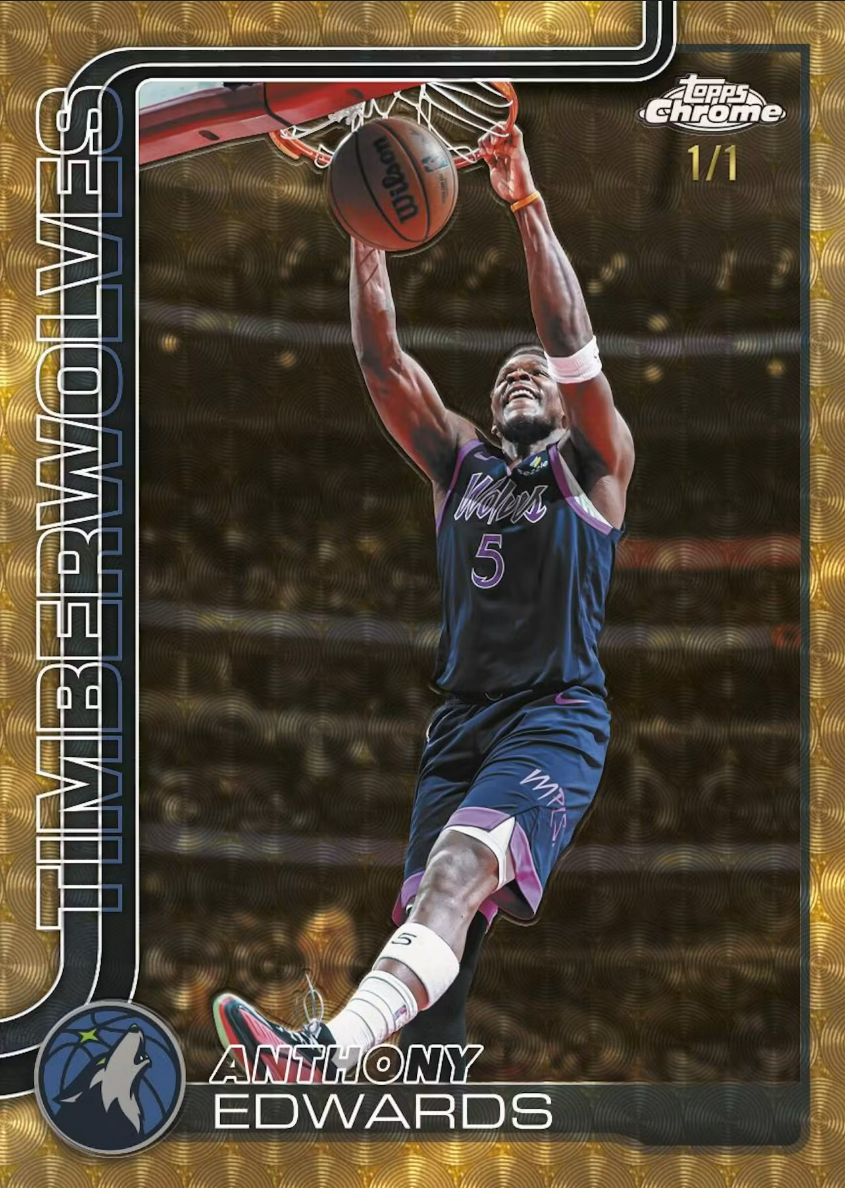 2025-26 Topps Chrome Update Series Basketball Hobby Jumbo Box