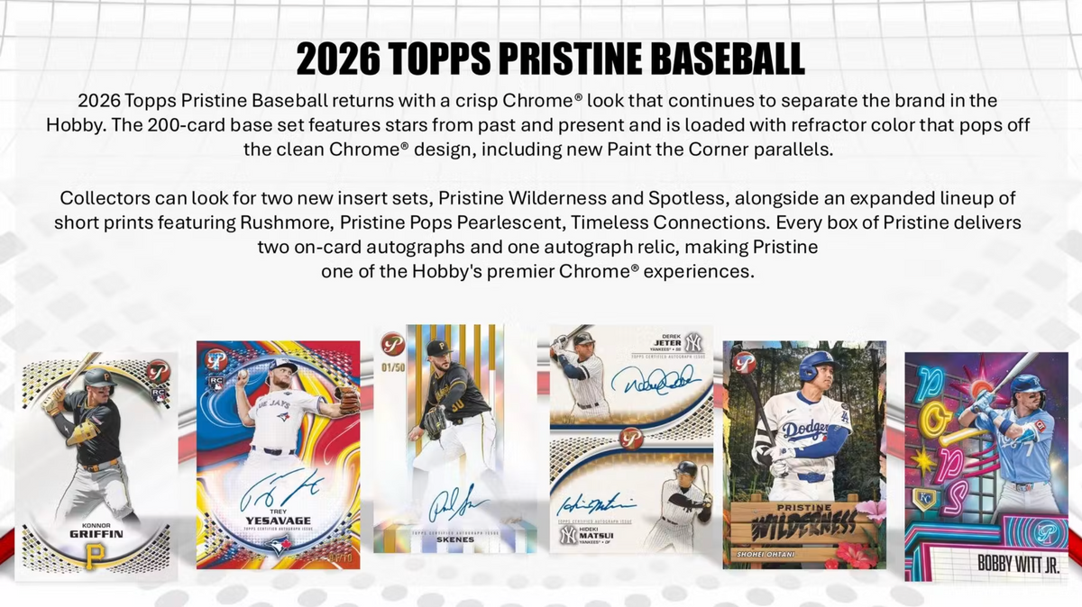 2026 Topps Pristine Baseball Hobby Box