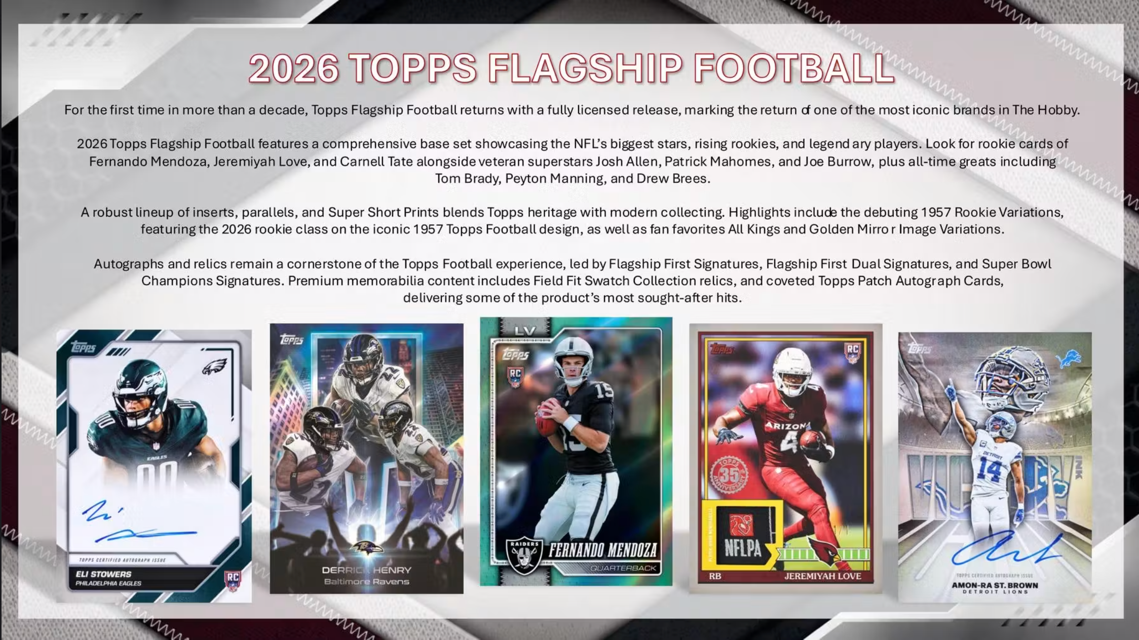 2026 Topps Football Jumbo Hobby Box