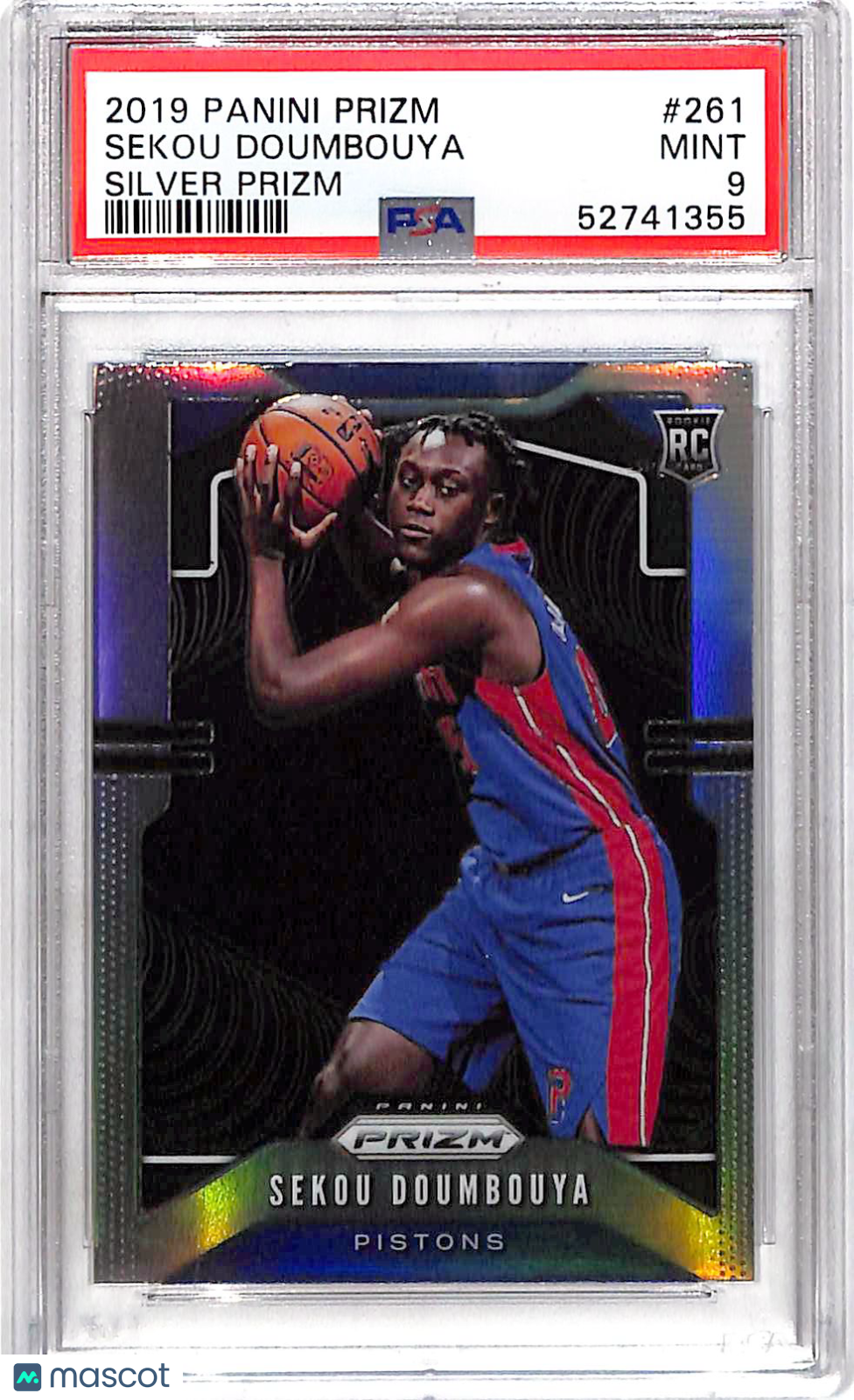 2019 Panini Prizm Sekou Doumbouya #261 Silver PSA 9