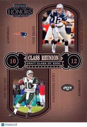 2004 Playoff Honors Class Reunion Chad Pennington Tom Brady #CR-17 Patriots Jets