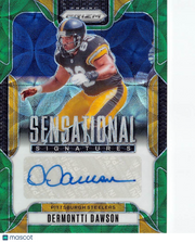2024 Panini Prizm Football Dermontti Dawson Green Scope /75 #SS-DDN Steelers