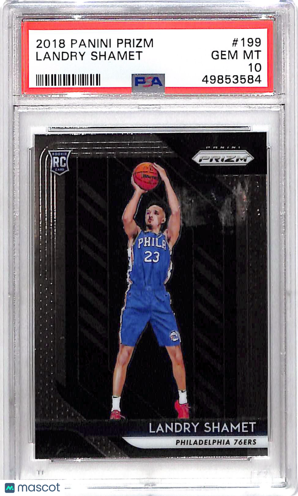 2018 Panini Prizm Landry Shamet #199 PSA 10
