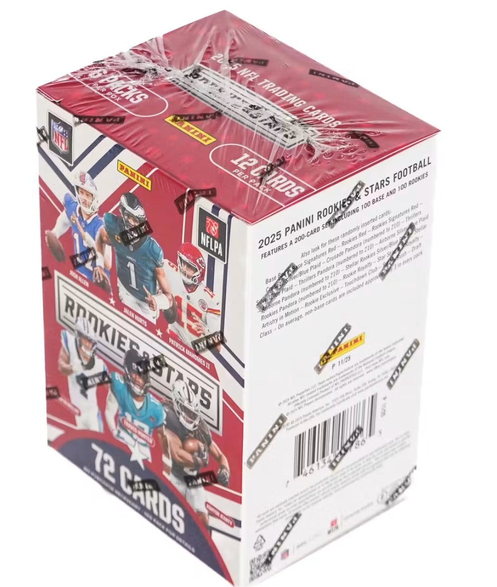 2025 Panini Rookies & Stars Football 6-Pack Hobby Blaster Trading Card Box