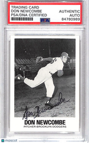 1977 Renata Galasso Don Newcombe Auto Autograph #17 PSA Authentic Dodgers