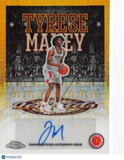 2025 Topps Chrome McDonald's All American Game Tyrese Maxey Gold Auto /75 #LA-TM