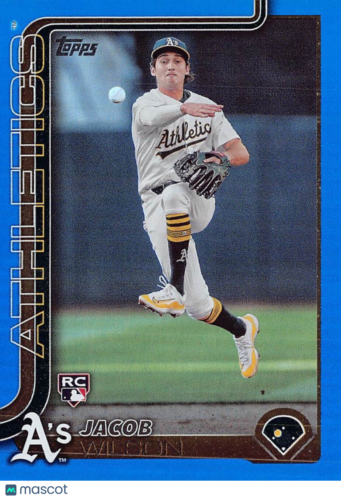 2025 Topps Series One Jacob Wilson Blue Foil /150 Rookie RC #314 Athletics