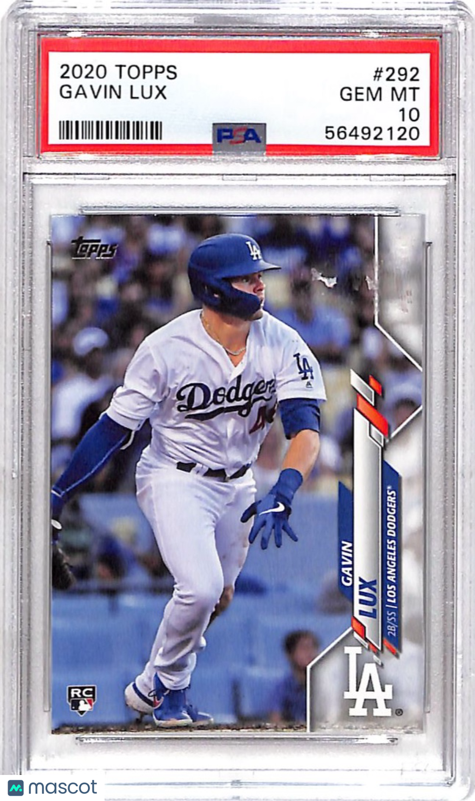 2020 Topps Gavin Lux #292 PSA 10