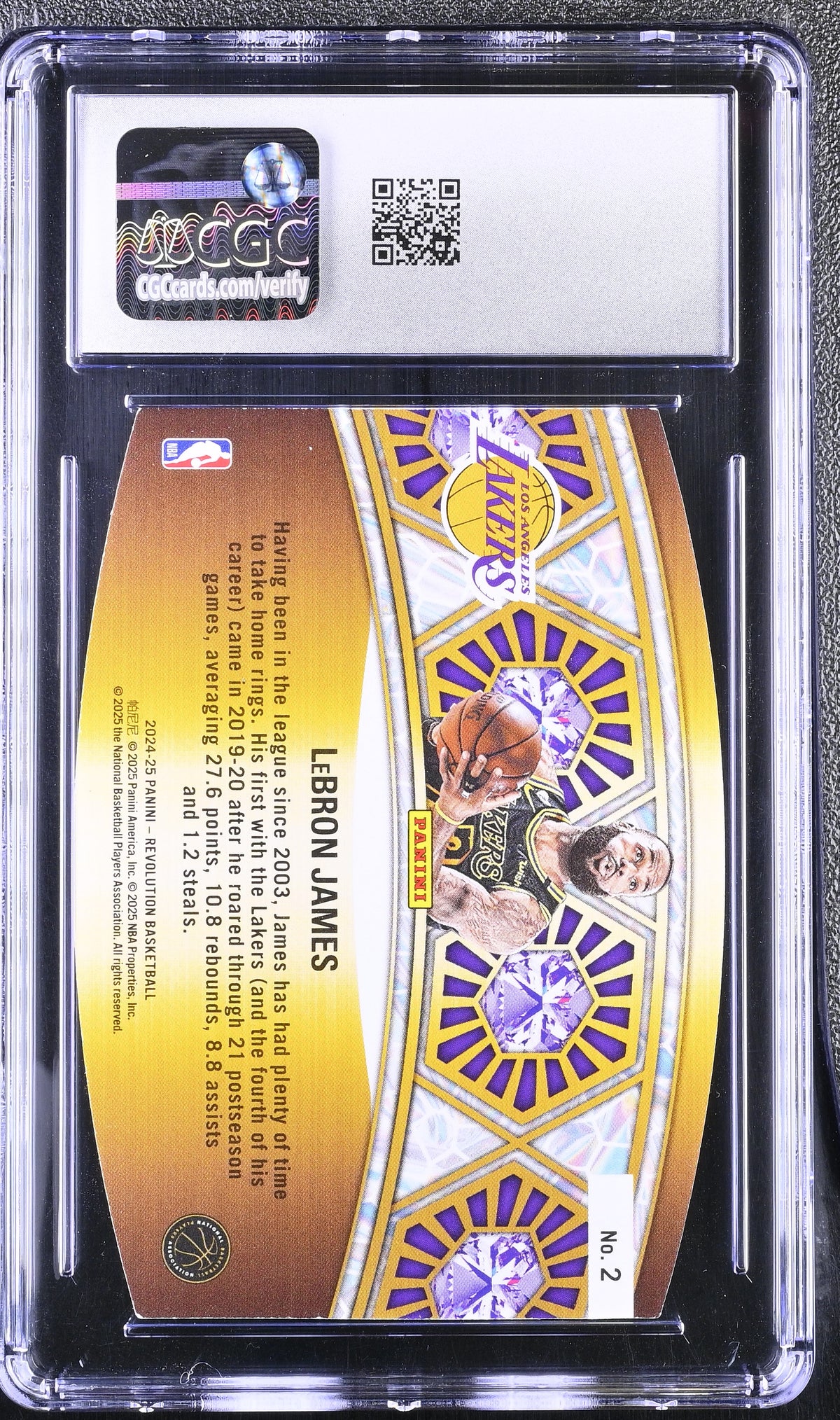 2024-25 Panini Revolution LeBron James Ring Bearers #2 CGC 9 Los Angeles Lakers