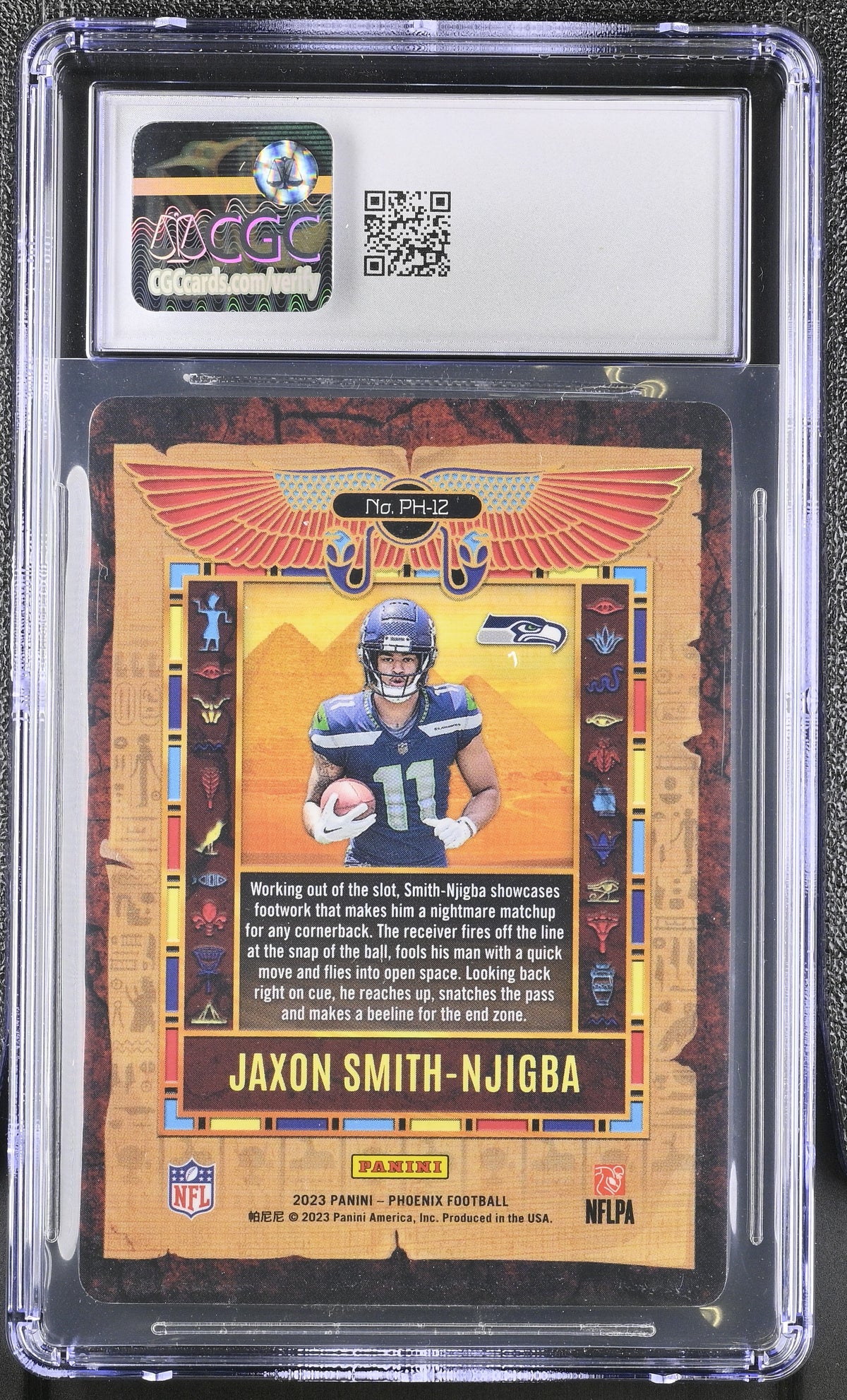 2023 Panini Phoenix Jaxon Smith-Njigba Rookie Phoenician #PH-12 CGC 10 Seahawks