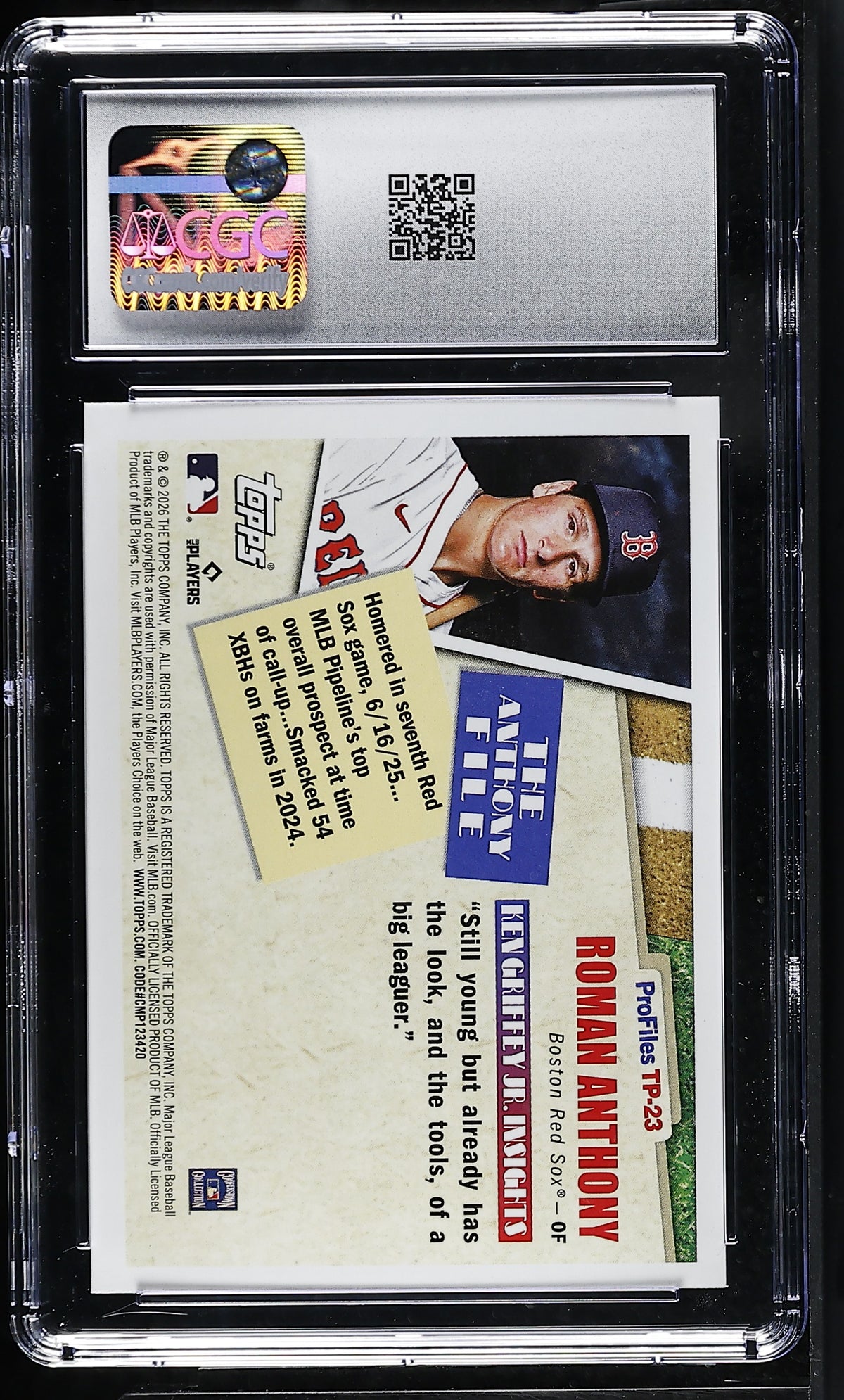 2026 Topps Roman Anthony #TP-23 Topps Profiles CGC 9