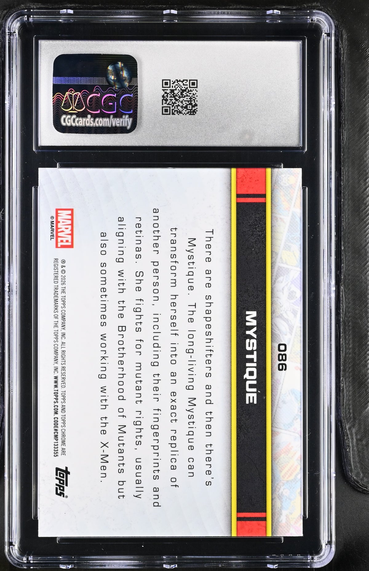 2026 Topps Marvel Chrome Mystique 4/5 #086 Red Refractor CGC 9