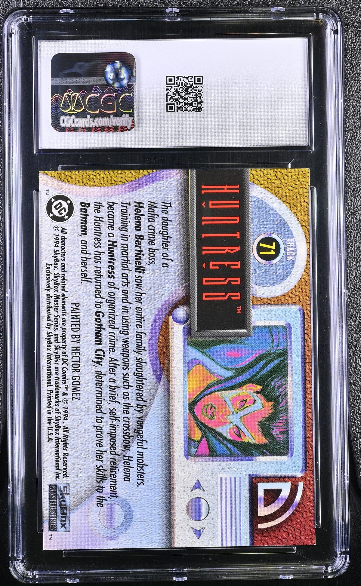 1994 Skybox DC Master Series Huntress #71 CGC 10