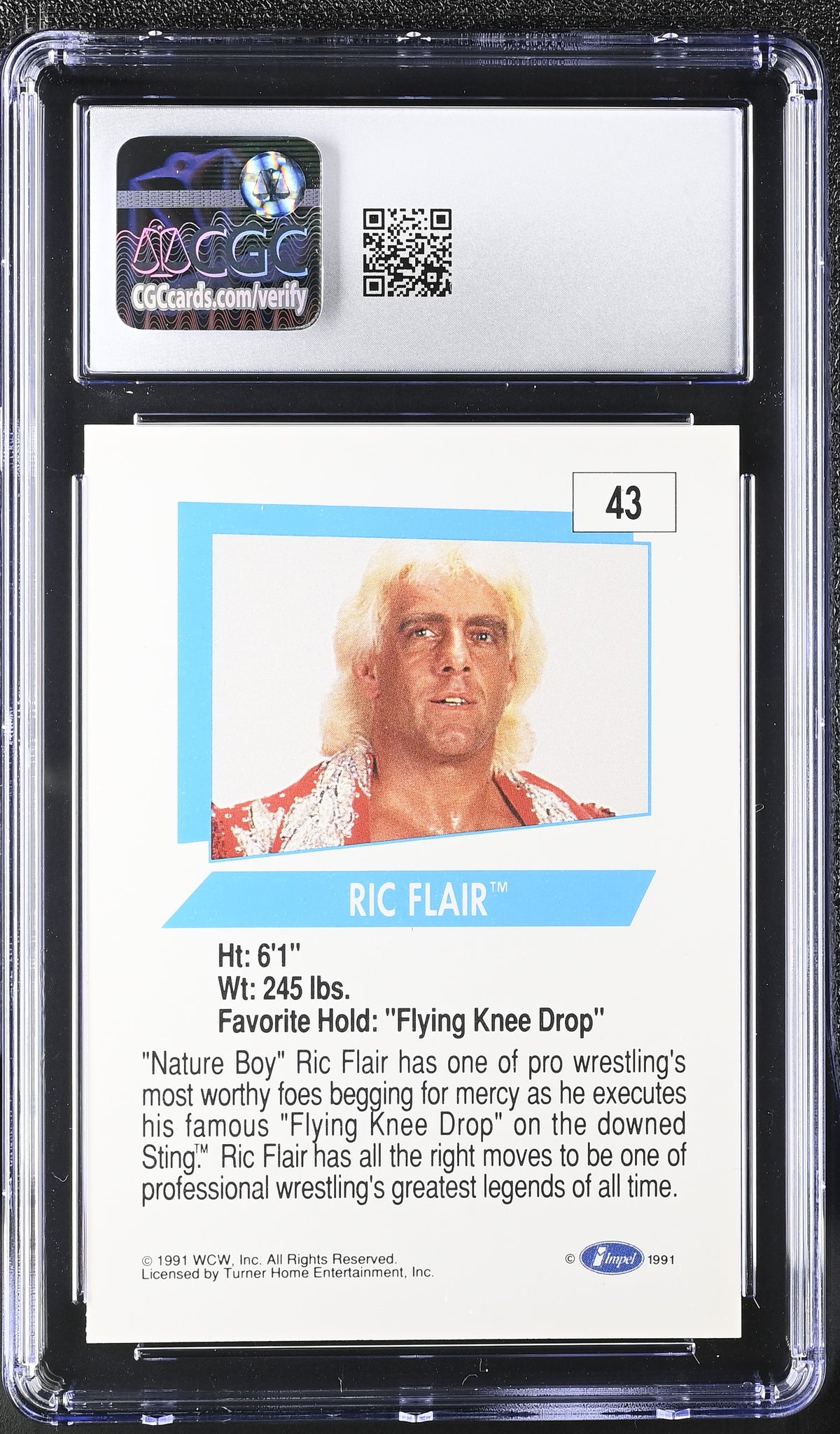 1991 Impel WCW Ric Flair #43 CGC 9.5