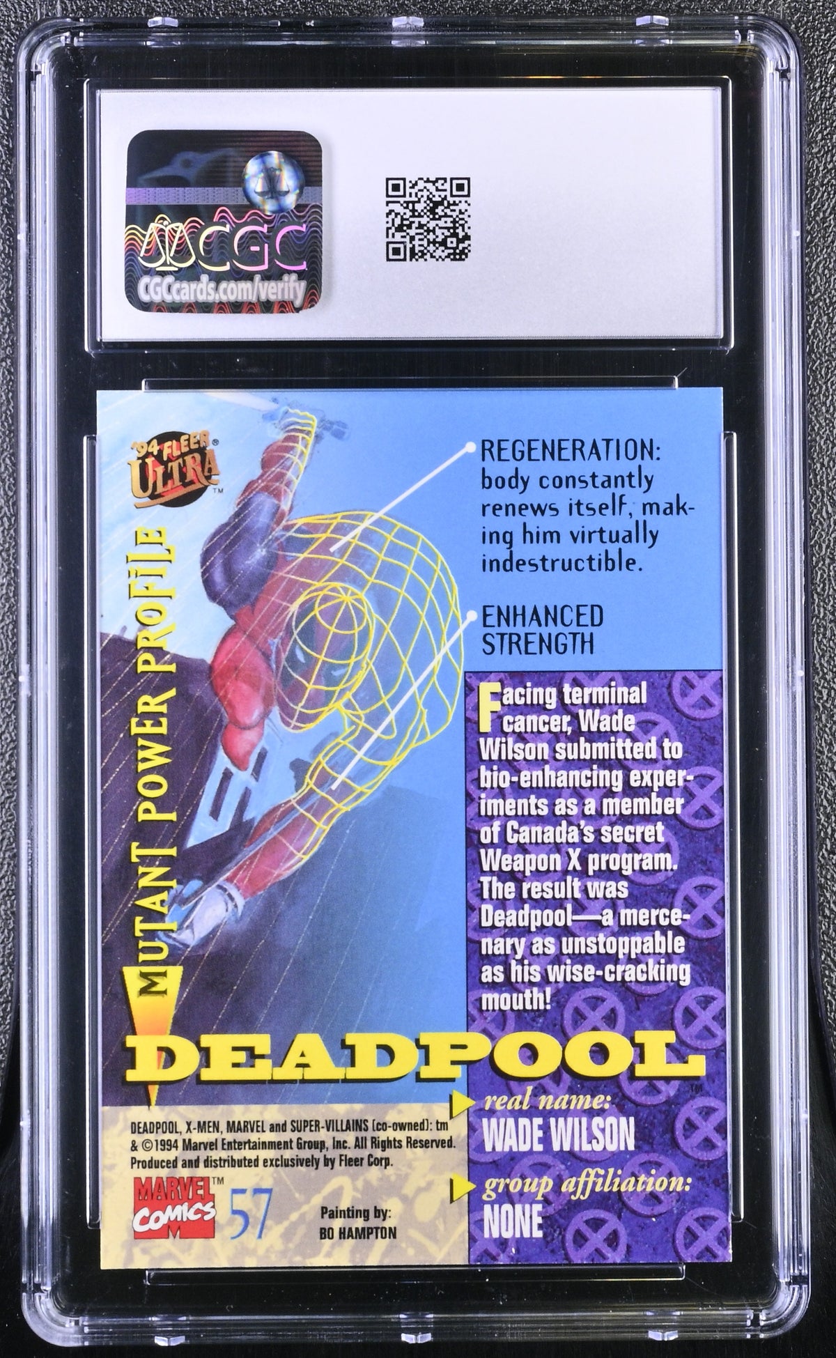 1994 Fleer Ultra X-Men Deadpool #57 CGC 9.5