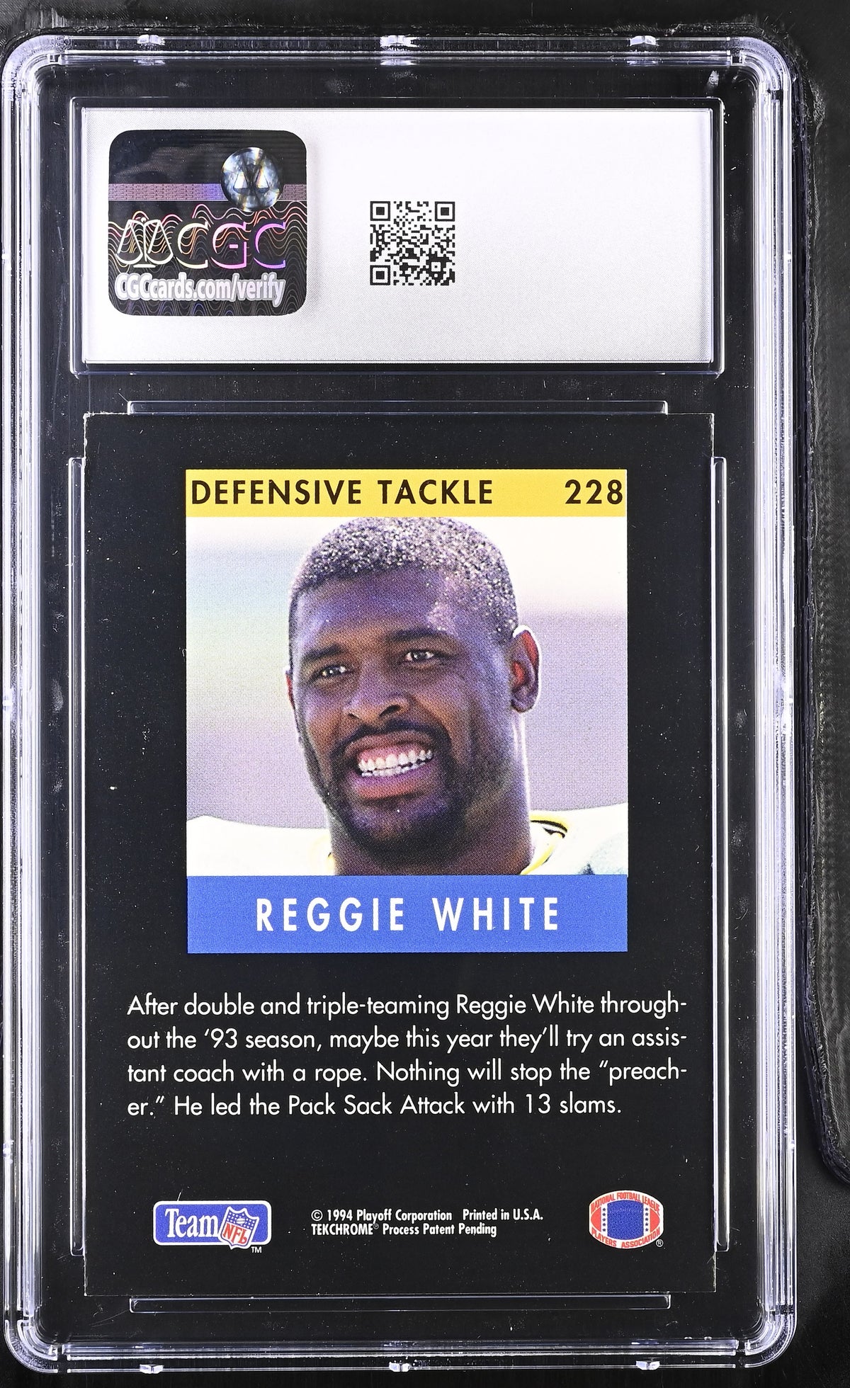1994 Playoff Reggie White #228 CGC 9