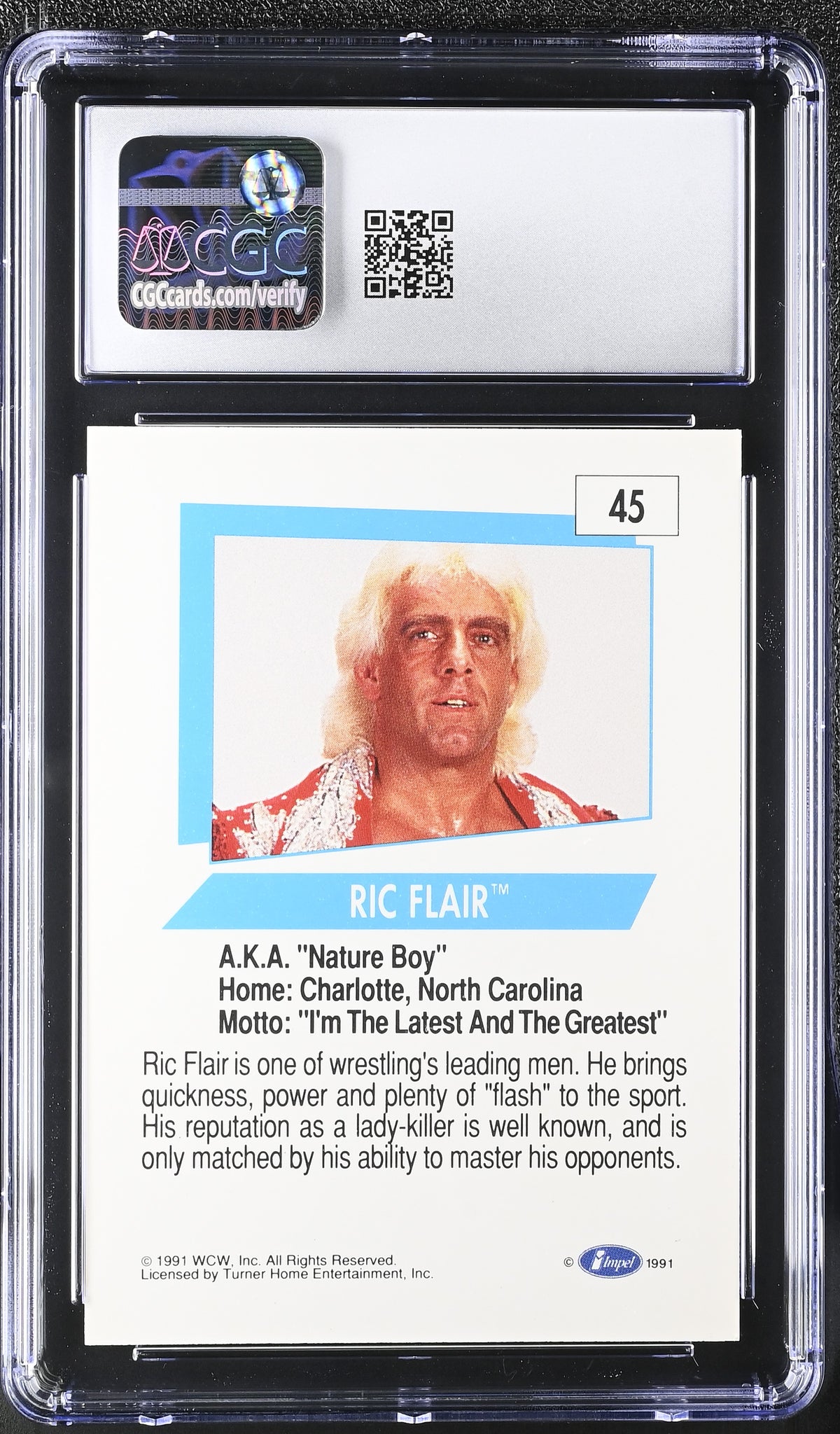 1991 Impel WCW Ric Flair #45 CGC 9.5