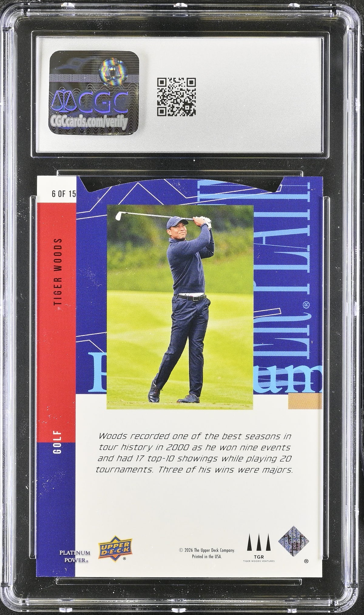 2026 Upper Deck CDD Conference Platinum Power #6 CGC 9