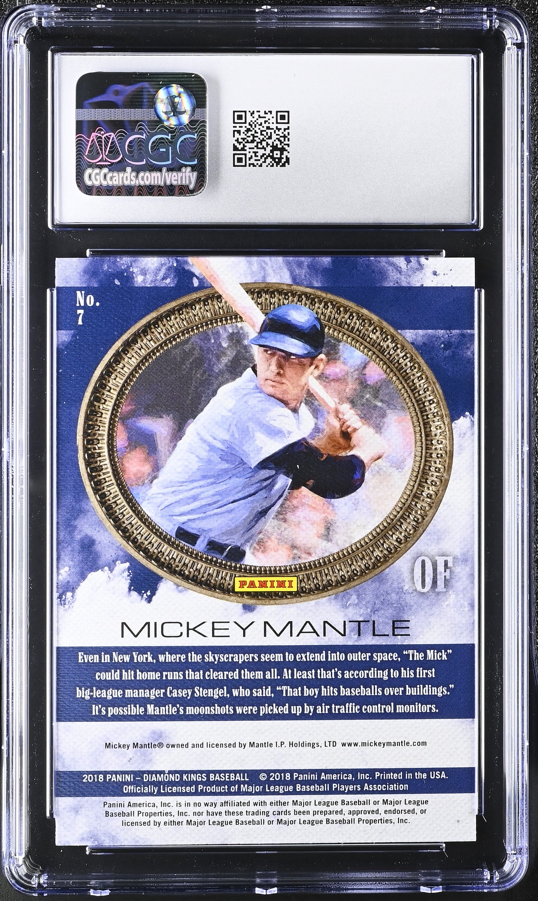 2018 Panini Diamond Kings Mickey Mantle #7 CGC 9.5