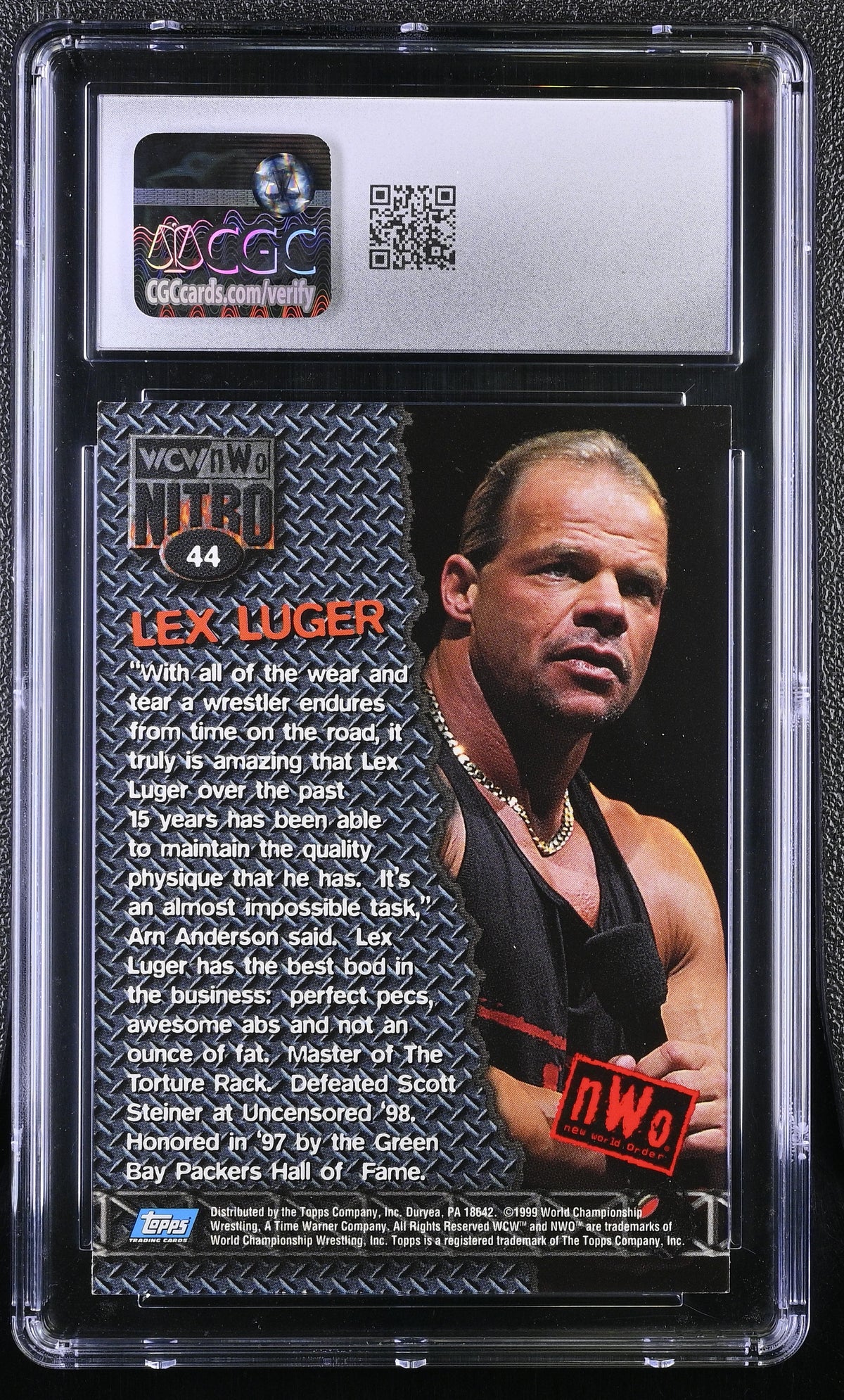 1999 Topps WCW/Nwo Nitro Lex Luger #44 CGC 9.5
