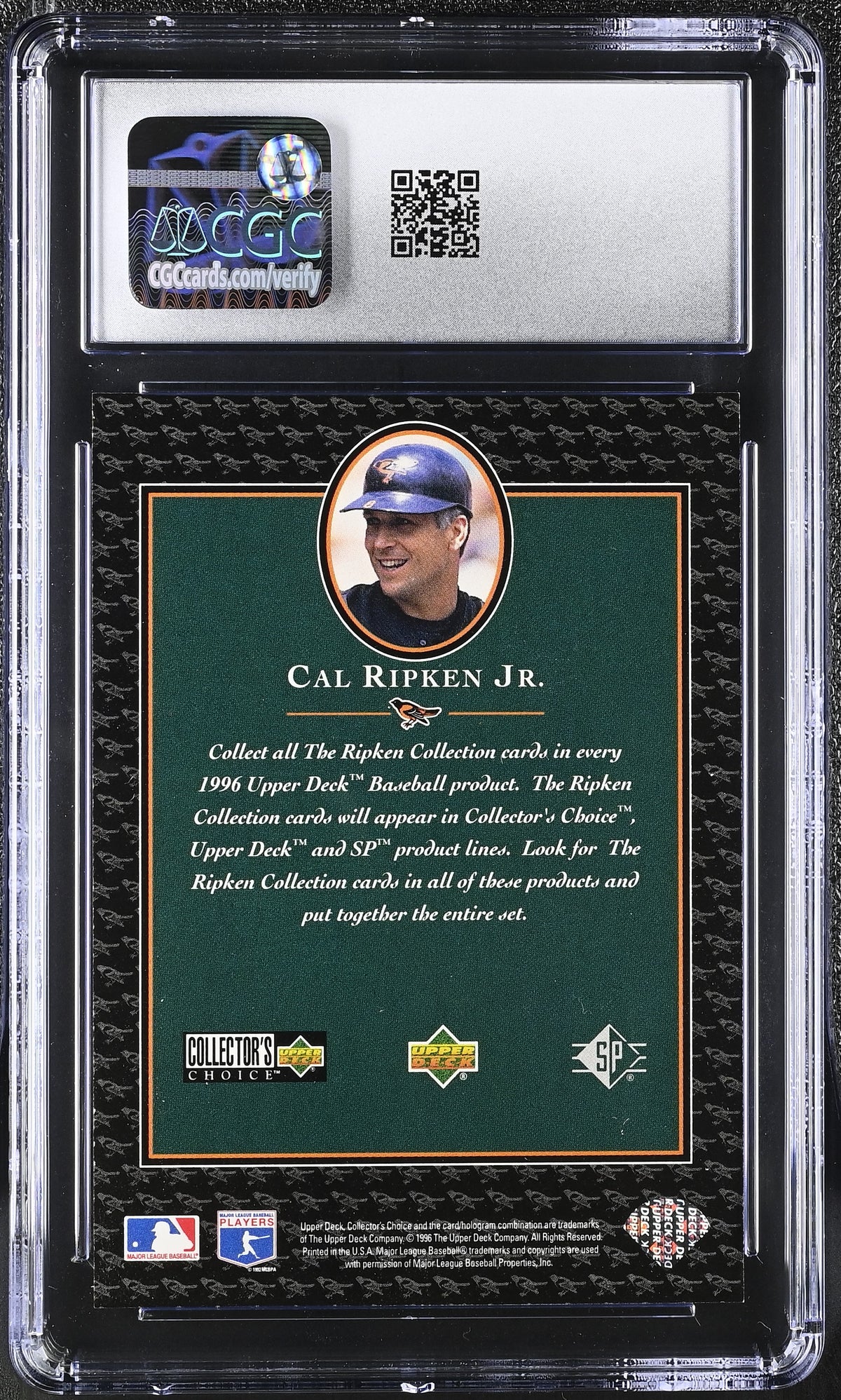 1996 Collector's Choice Ripken Collection Cal Ripken Jr. CGC 9.5 Orioles