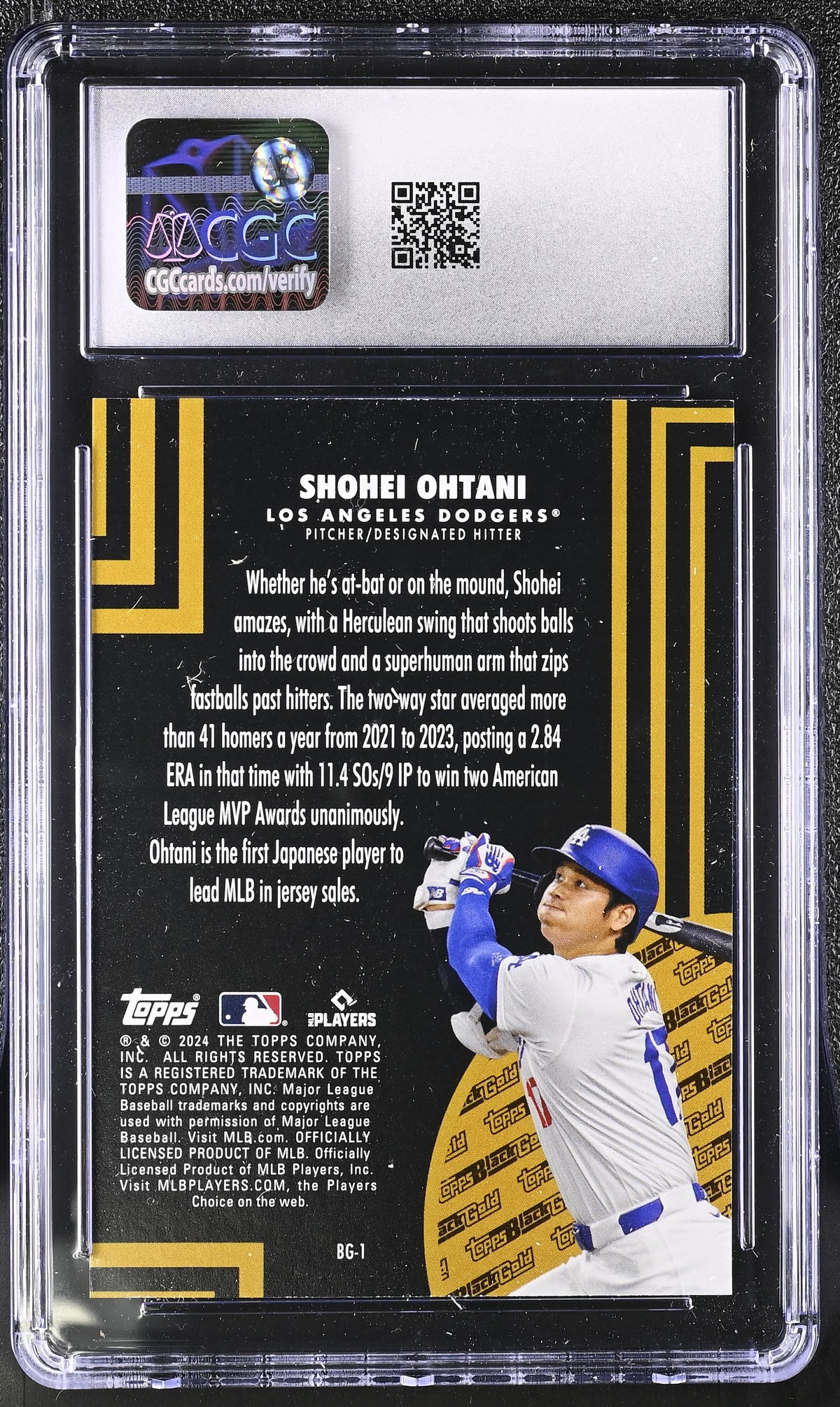 2024 Topps Update Shohei Ohtani Black Gold #BG-1 CGC 9.5 Los Angeles Dodgers