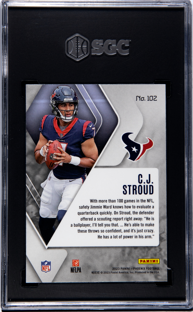 2023 Panini Phoenix CJ Stroud #102 SGC 9.5