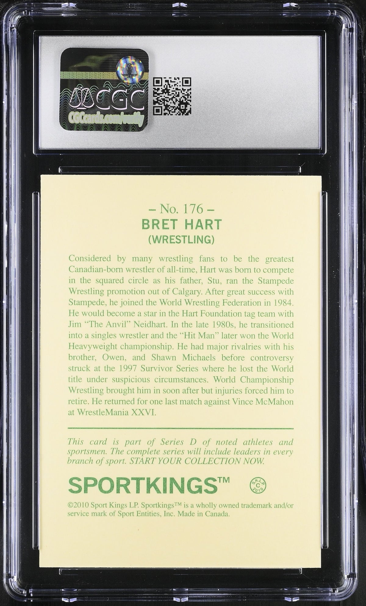 2010 Sportkings #176 CGC 10
