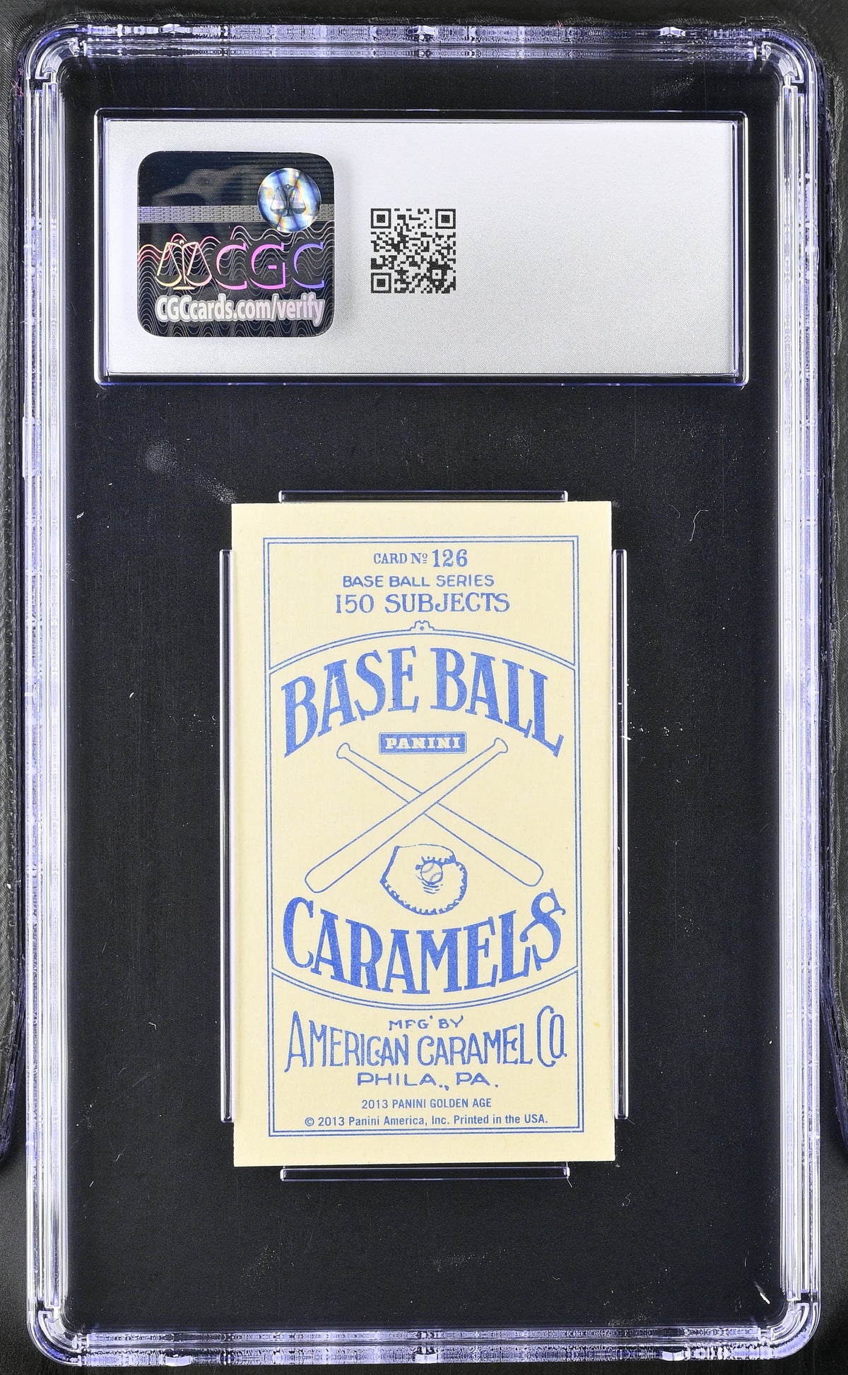 2013 Panini Golden Age Stan Lee American Caramel Blue Back Mini #126 CGC 10