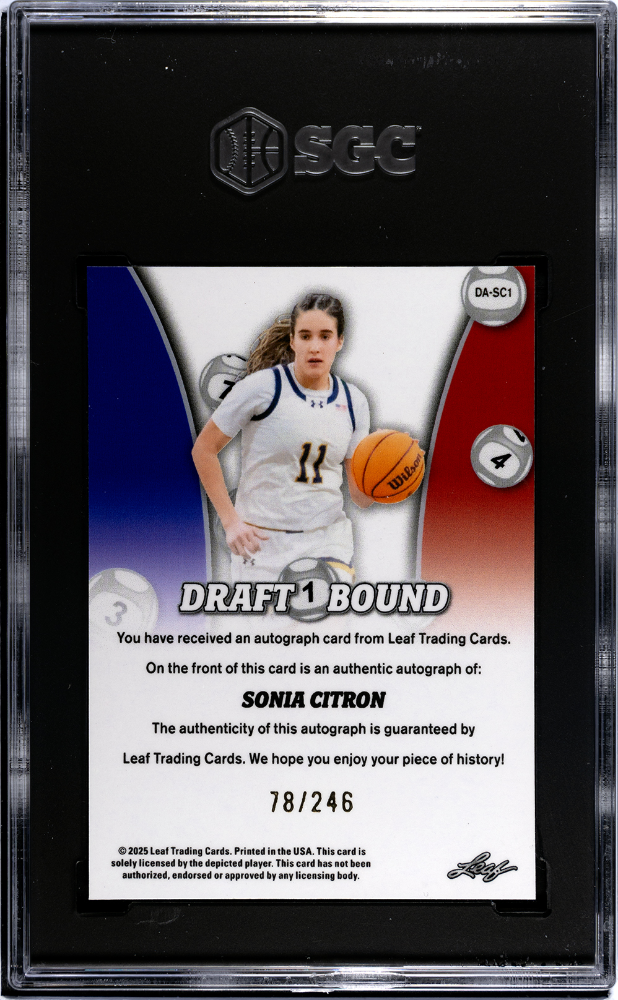 2025 Leaf Metal Sonia Citron Draft Bound Autograph 246 #DA-SC1 SGC 10