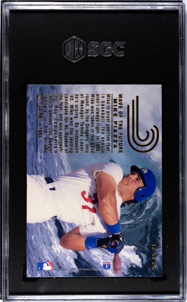 1993 Flair Mike Piazza #12 Wave Of The Future SGC 8