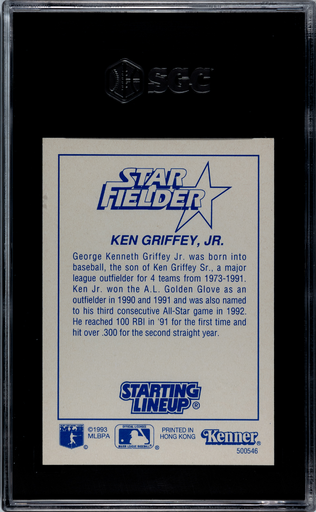 1993 Kenner Starting Lineup Ken Griffey JR. Fielder SGC 3