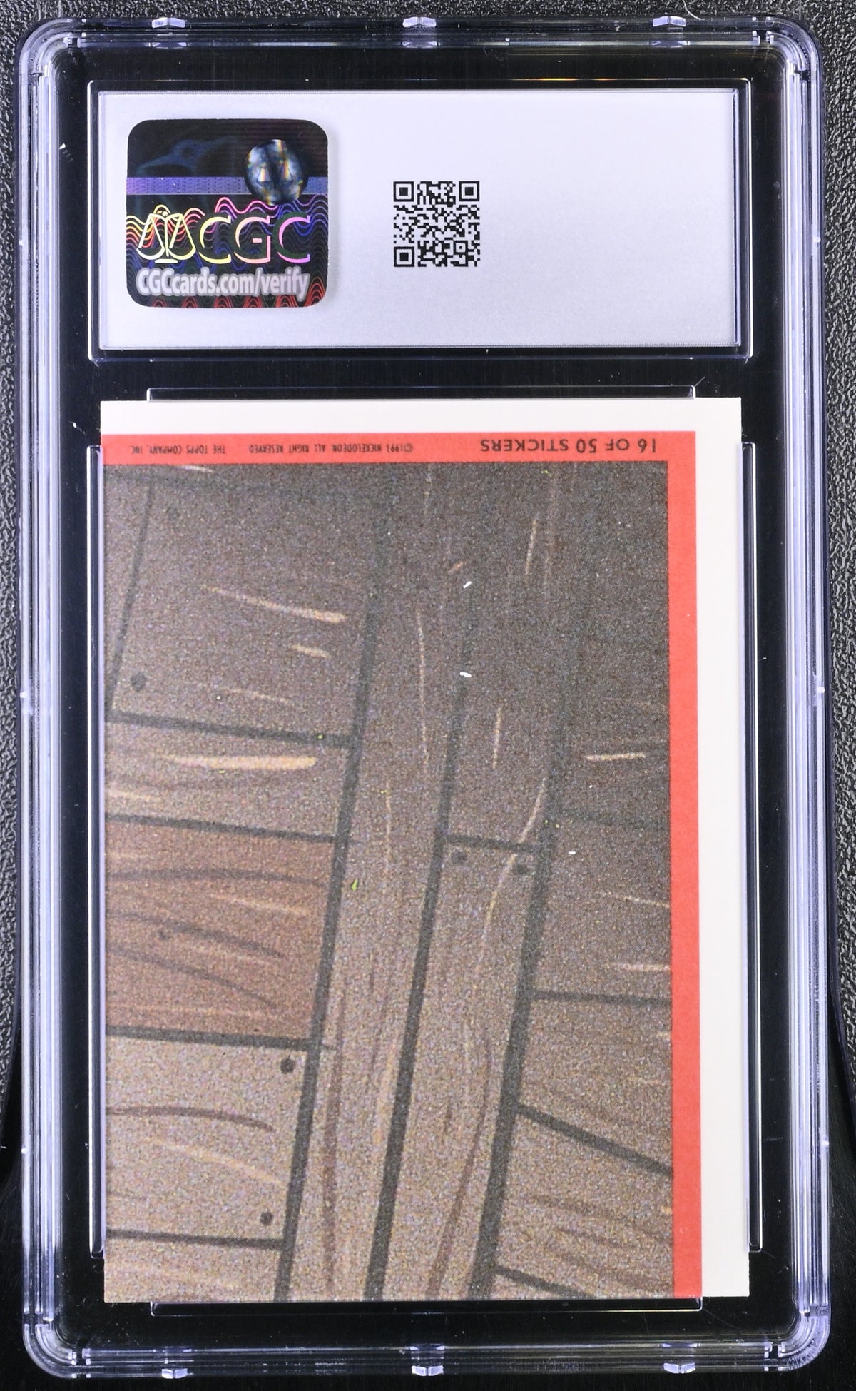 1994 Nickelodeon Ren & Stimpy All-Prism Roadkill Ren Hoek Sticker #16 CGC 9.5