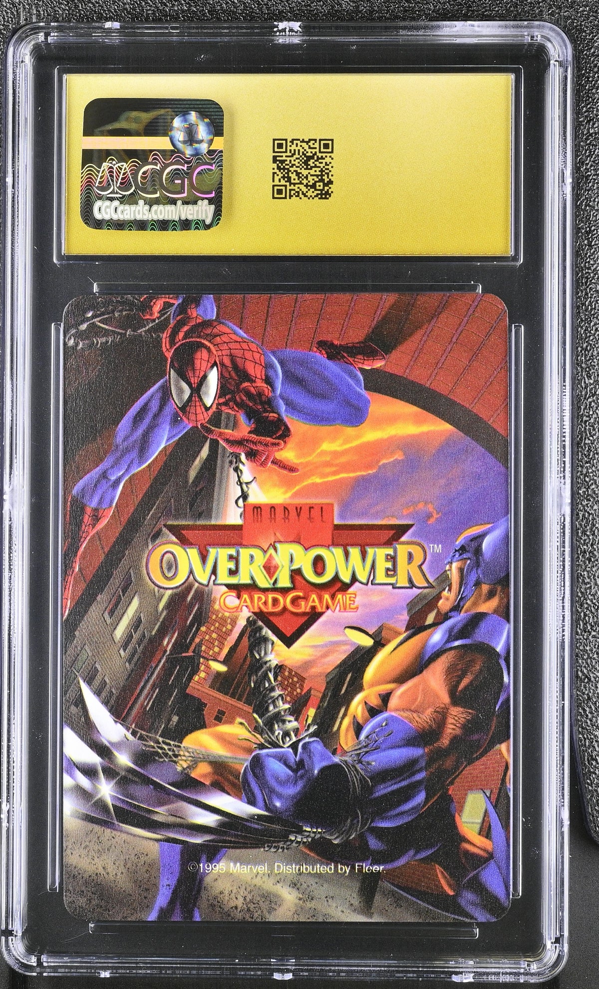 1995 Overpower Marvel Base Set Venom Fighting 5FIT CGC 10 Pristine